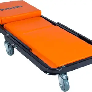 Foldable Z Creeper - 2-In-1 Rolling Folding Car Creeper & Seat - 40" Adjustable Roller Garage Chair Lay down or Sit, 450 LBS Capacity under Car Roller Creeper with 6 Swivel Casters
