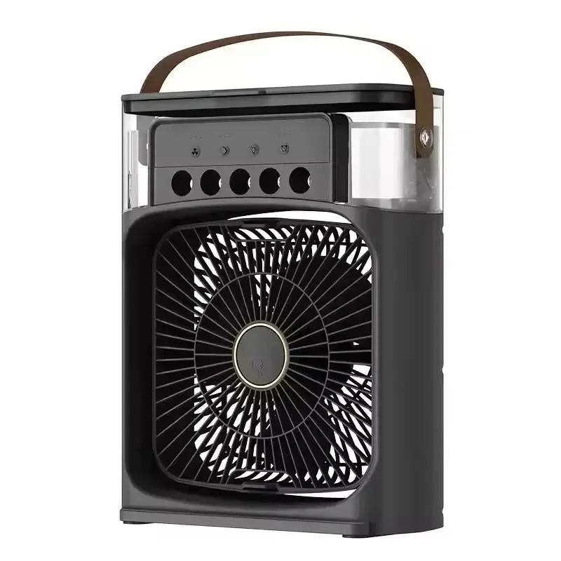 3 in 1 Summer Cooling Fan Portable Desktop Humidifier USB Mini Air Conditioners Night Light Water Mist for Home or Office