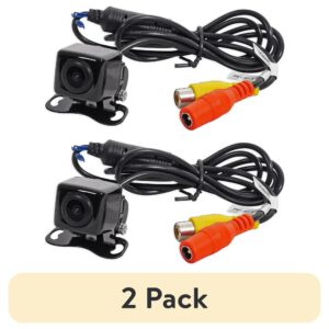 (2 Pack) Electronics XCAM200 Waterproof Full Color Backup Camera, Wide Viewing Angle Lens