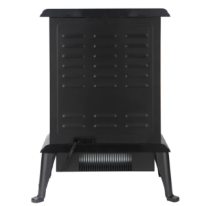 1500W Freestanding Three-door Glass 3D Flame Fireplace with Remote Control/Quartz tube heating/Fake Firewood/7 Color/4 levels of brightness