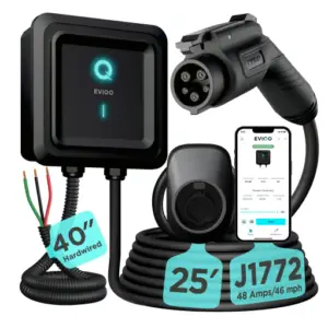 Wall Connector - Electric Vehicle (EV) Charger - Level 2 - up to 48A with 24' Cable
