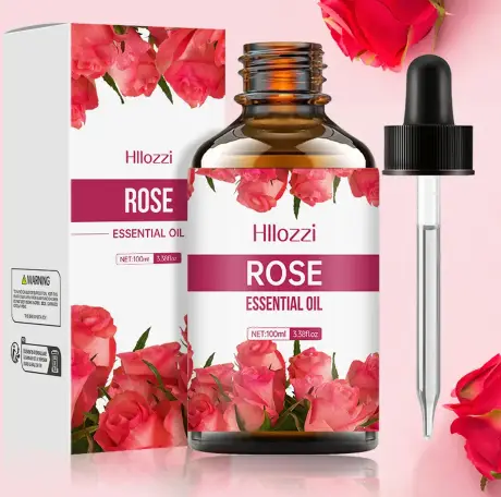 Rose essential oil - Used for rose oil in diffusers - Natural household fragrance oil