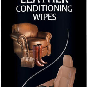 Leather Cleaner & Conditioner Wipes with UV Protection, Prevent Cracking or Fading of Leather Couches, Car Seats, Shoes, Purses - 30 Ct